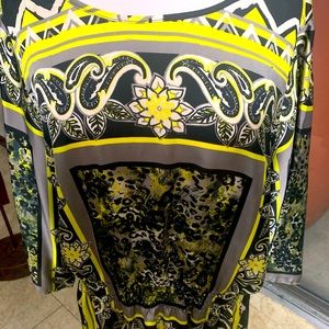 Like New-Multiples Peplum Satin Top